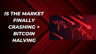 The market crash is finally here? + Bitcoin halving