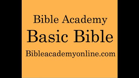 Basic Bible Lesson 4