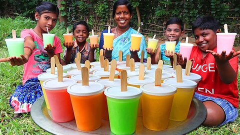 Kuchi Ice Recipe in Tamil | Mango, Orange, Pineapple, Lemon, Rose Milk, Pista Ice | Rasna Kuchi Ice