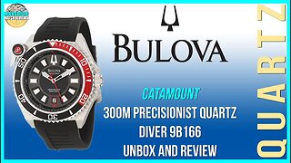 262Khz Beast! | Bulova Catamount 300m Precisionist Quartz Diver 9B166 Unbox & Review