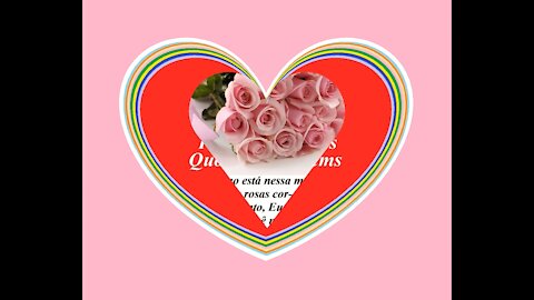 Bom dia meu amor, trouxe um buquê de rosas cor-de-rosas, te amo! [Mensagem] [Frases e Poemas]