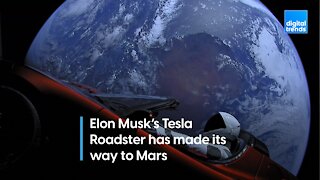 Elon Musk’s Tesla Roadster just whizzed past Mars