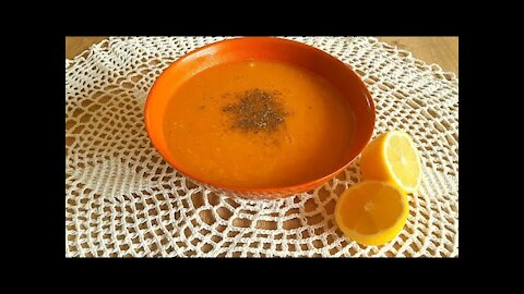 Turkish Red Lentil Soup Like in Restaurant🥣