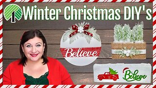 DOLLAR TREE Christmas and Winter DIY's | Dollar Tree Christmas DIY Tutorial