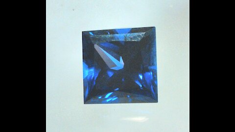 YAG Blue Sapphire Imitation Princess Cut