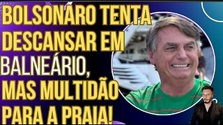 INCRÍVEL: Bolsonaro tenta descansar em Santa Catarina, mas multidão na praia não deixa!