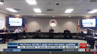 Fruitvale School District goes with distance learning