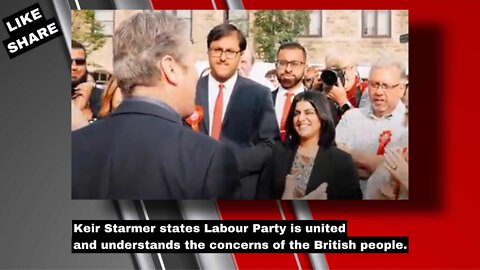 Keir Starmer states Labour Party is united and understands the concerns of the British people.