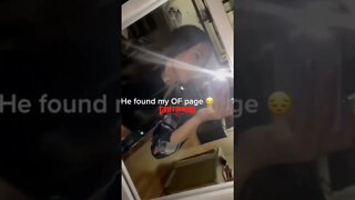 Man finds Girlfriends Secret onlyfans and walks away.. #shorts