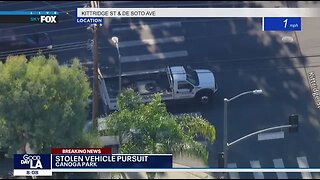 LIVE POLICE CHASE! LAPD in pursuit of suspected stolen vehicle and Some Crazy Unfiltered News