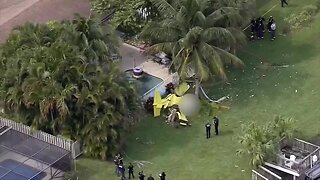 Aerial pictures of Boynton Beach plane crash