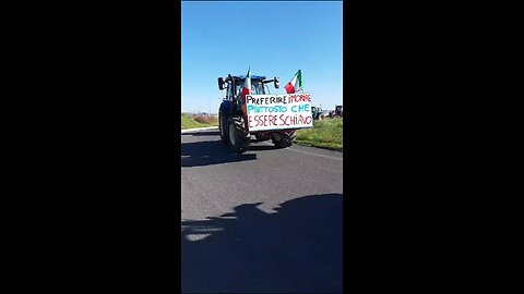 Italian farmer's protest