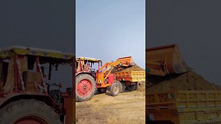 Dangerous Tractor Stunt #jcb #tractor #tractorvideo #shorts #short #shortvideo