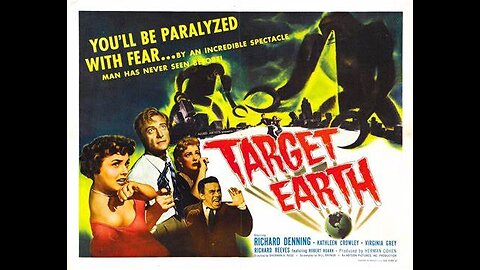 TARGET EARTH (1954). Colorized.