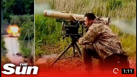 Ukraine forces destroy Russian column with Corsar guided missile launcher