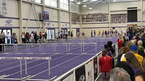 2022 04 09 Indoor 60m hurdles 9.30s Maddie Hogan