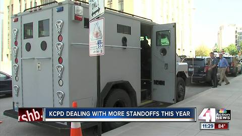 KCPD working more standoffs this year