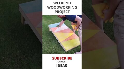 Fun Summer Woodworking Project | Outdoor Yard Game #Shorts
