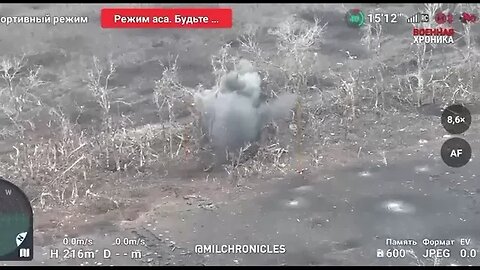 Russian drone operator guides artillery strikes on Ukrainian trenches near Avdiivka