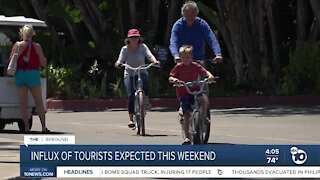 Influx of tourists expected Fourth of July weekend