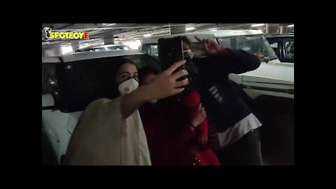 Sara Ali khan and Parineeti Chopra snapped at the Airport | SpotboyE