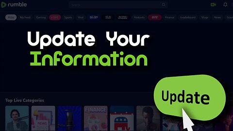 How To Update Your Information On Rumble?