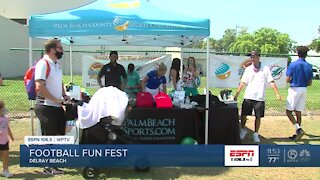 Football Fun Fest provides free backpacks for kids