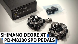 XC Clipless Pedals - Shimano Deore XT M8100 SPD Pedals.