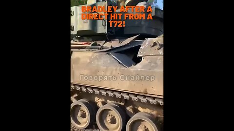 Bradley survives being hit by a T72