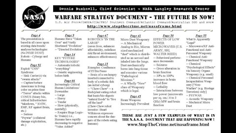 Plan de guerre contre les peuples dévoilé - Nasa, Darpa, CIA,..., Bilderberg, etc. -
