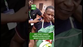 INEC staff caught manipulating Election Result in Kogi State #shorts