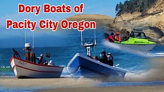 Dory Boats Landing in Pacific City Oregon