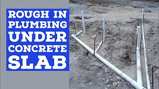 Rough In Plumbing Before Concrete Slab Pole Barn House EP 4