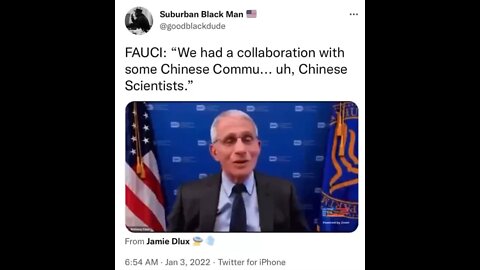 Fauci says he worked with Chinese communists