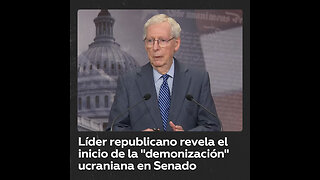 Líder republicano en el Senado señala a Tucker Carlson por “demonizar” a Ucrania