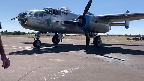 WWII B-25 Mitchell Bomber at Nampa Airport