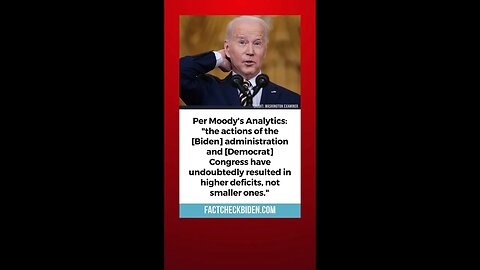 FACT CHECK: Joe Biden claims he lowered the deficit as president.