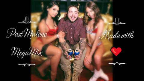 Post Malone MegaMix Mashup | Made with ❤ | Most Popular Of Post Malone | #PostMalone #MegaMix #part2