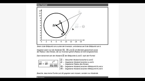 Funktionentheorie ►Inversion ►Formel für Abstand von Bildpunkten ► Teil 1