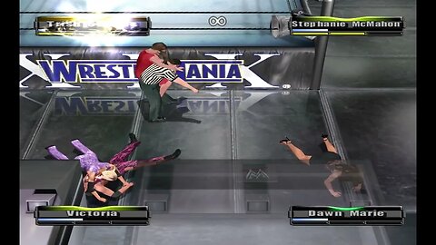 Wrestlemania XIX - Trish Stratus/Stephanie McMahon vs Dawn Marie/Victoria