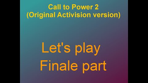Lets play Call to power 2 Part final part 2