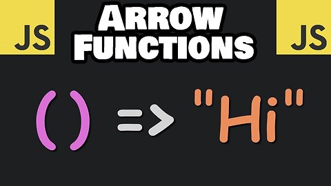 Learn JavaScript ARROW FUNCTIONS in 8 minutes! 🎯