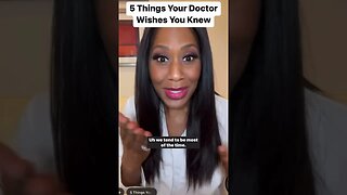 5 Things Your Doctor Wishes You Knew 👩🏾‍⚕️! #shorts