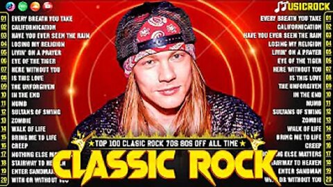 Classic Rock Songs 70s 80s 90s Full Album - Queen, Nirvana, ACDC, Led Zeppelin, Bon Jovi, Aerosmith