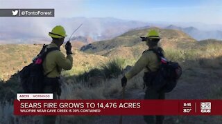 Sears Fire grows to more than 14,000 acres