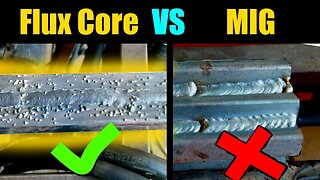 Real World MIG vs Flux Core Welding | How To Weld Gasless Flux Core Welding Tips And Tricks |