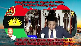The PM Simon Ekps Dissolved Nigeria State Commissioners In Biafran Territory