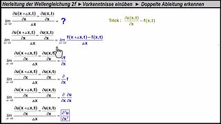 Herleitung Wellengleichung ►Vorkenntnisse einüben ► Die zweite partielle Ableitung erkennen