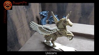 3D Wooden Puzzle UNICORN