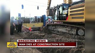 Worker dies after being trapped inside piping at road construction project